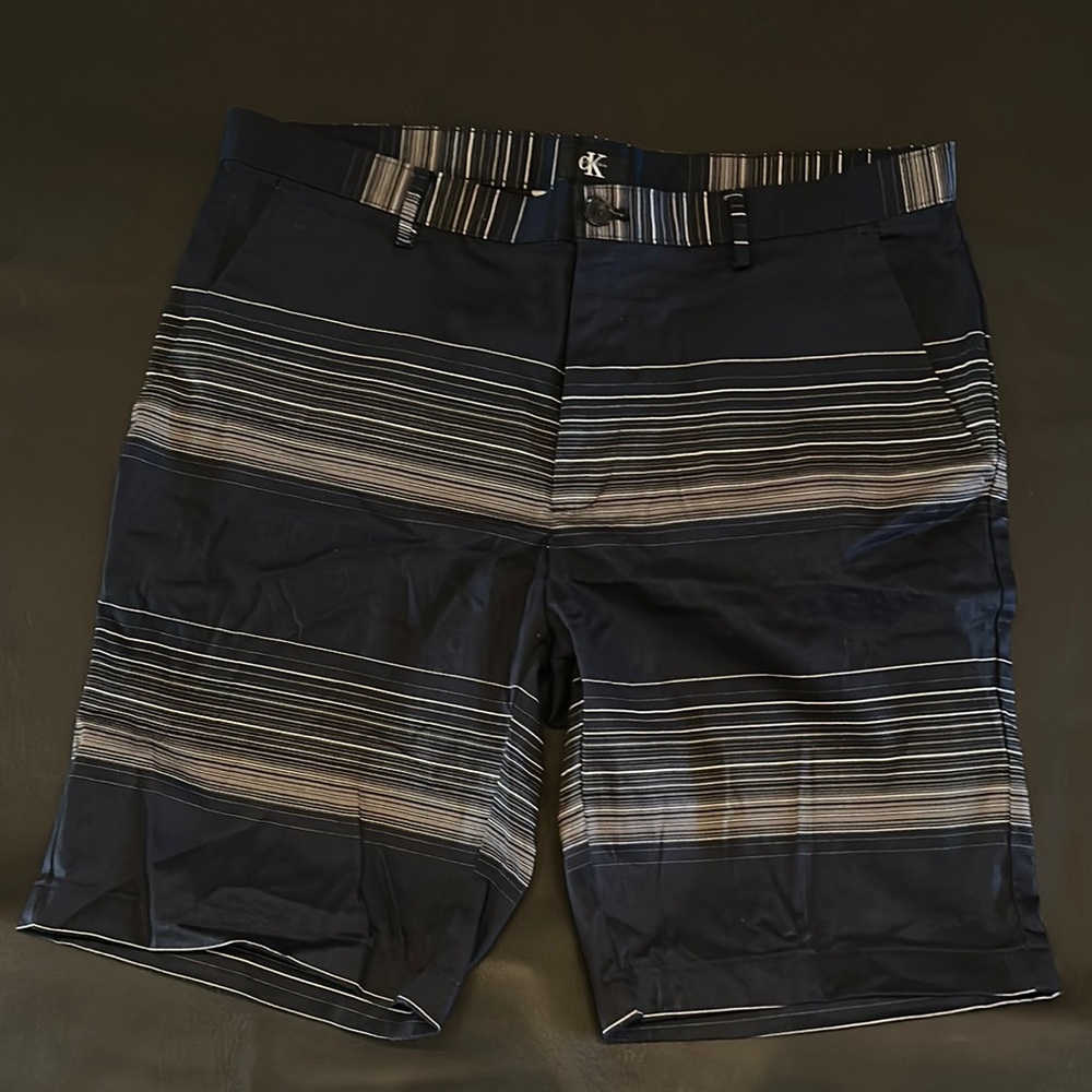 Calvin Klein Striped Black Shorts